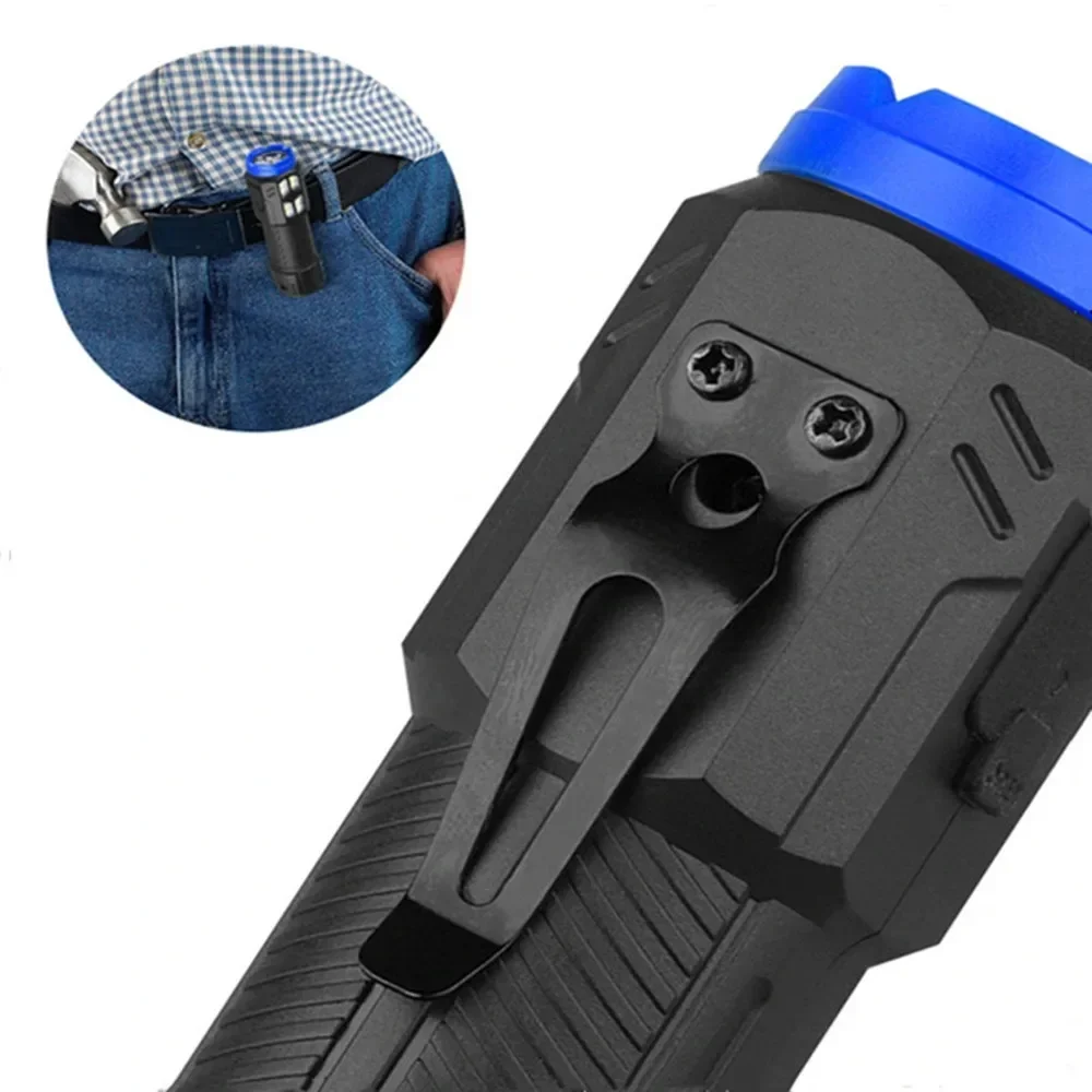 Mini EDC 3*Xpg LED  Professional Lighting Powerful Torch Type-C Rechargeable Side Camping Light ABS LED Flashlight