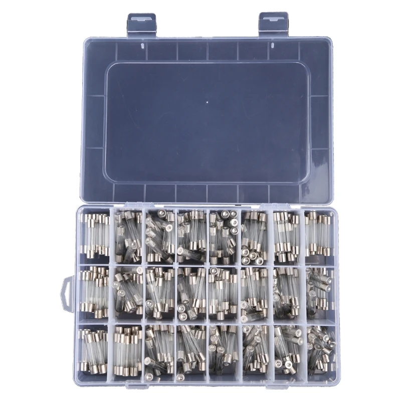 240pcs Glass 6x30mm 0.1A 1A 2A 3A 4A 5A 6A 8A 10A 15A 20A 25A 30A Fuses