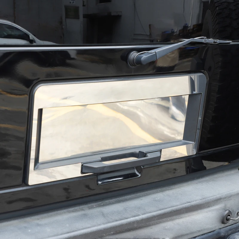 Kiểu Dáng Xe Ngoại Thất Xe Ô Tô Phụ Kiện Ốp Lưng Biển Khung Tranh Trang Trí Bộ Thép Không Gỉ Bạc Sáng Phù Hợp Với Hummer H2 2003-2009