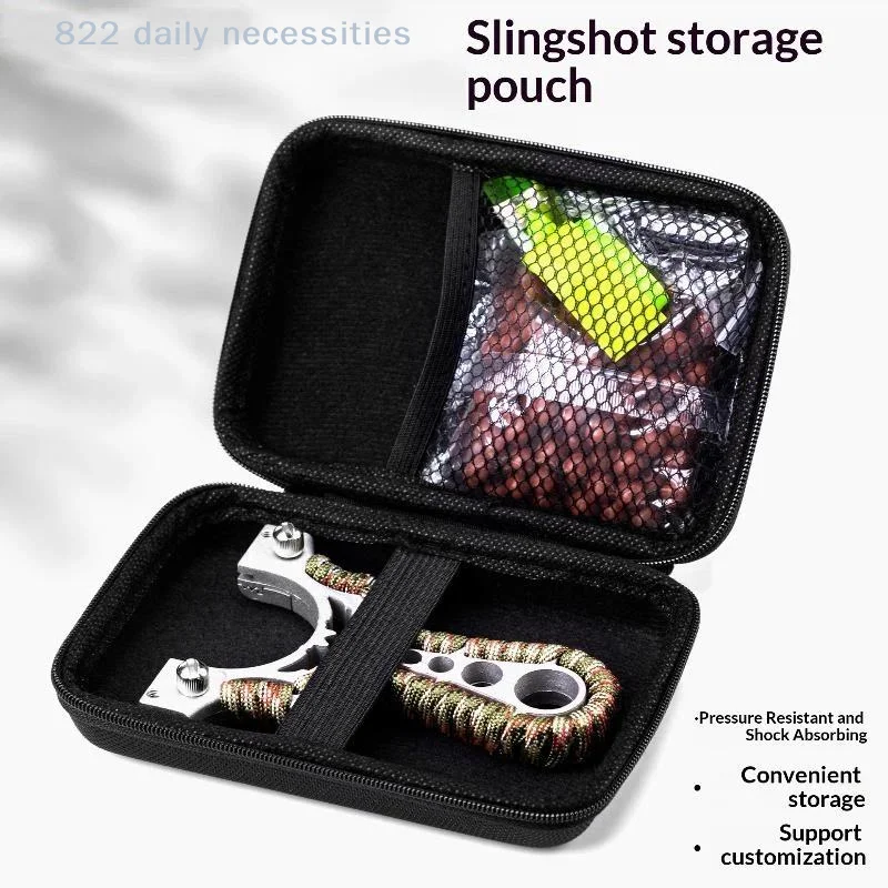convenientLarge Capacity Slingshot Storage Bag Heavy Duty Zipper Multifunctional  Holder Pouch for Outdoor Hunting Activities