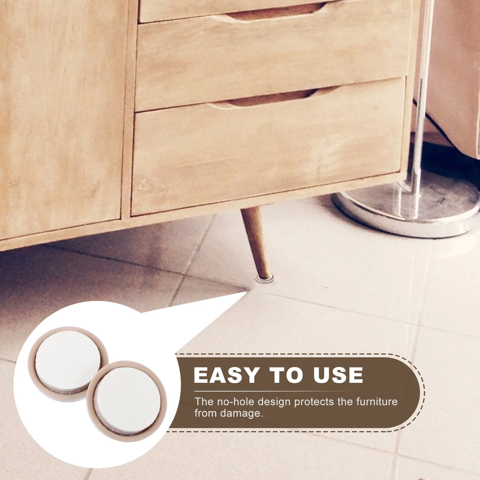 16 قطعة الأثاث الساق أسفل منصات الإنزلاق المستديرة ذاتية اللصق الطابق حامي الضوضاء واقية عصا على كرسي الجدول منصات القدم للخشب