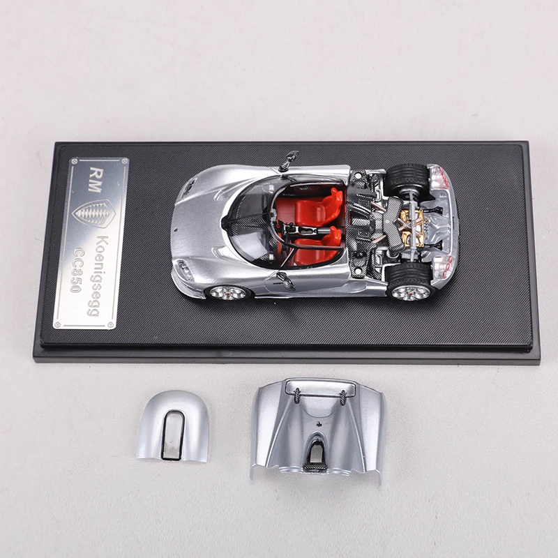 RM MODELO 1:64 CC850 Coche modelo de aleación La cubierta del techo y del motor se puede quitar