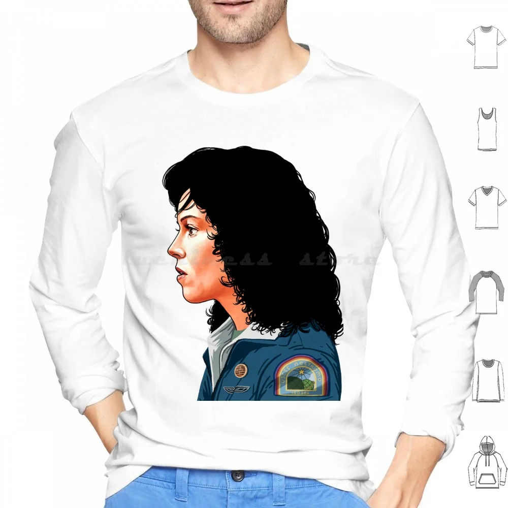 Ripley-'79 Hoodie cotton Long Sleeve Ripley Ellen Ripley Vs Film Horror Xenomorph