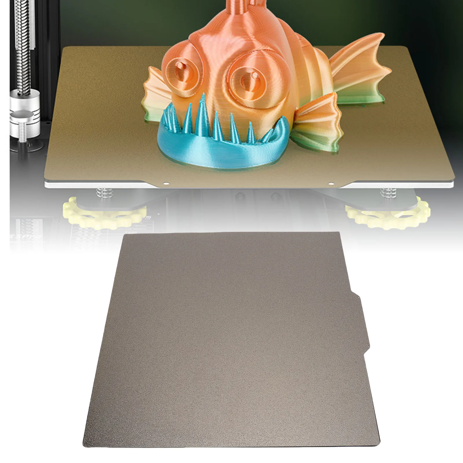 

Двусторонняя матовая текстурированная гибкая PEI-пластина для 3D-принтера 330x310 мм, для 3D-принтера MEGA X