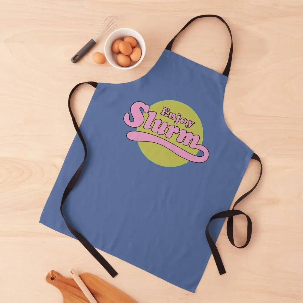 

Enjoy Slurm Apron Kitchen Items For Home Chef Uniform Woman Household Items Kitchen Trim Cloth Apron