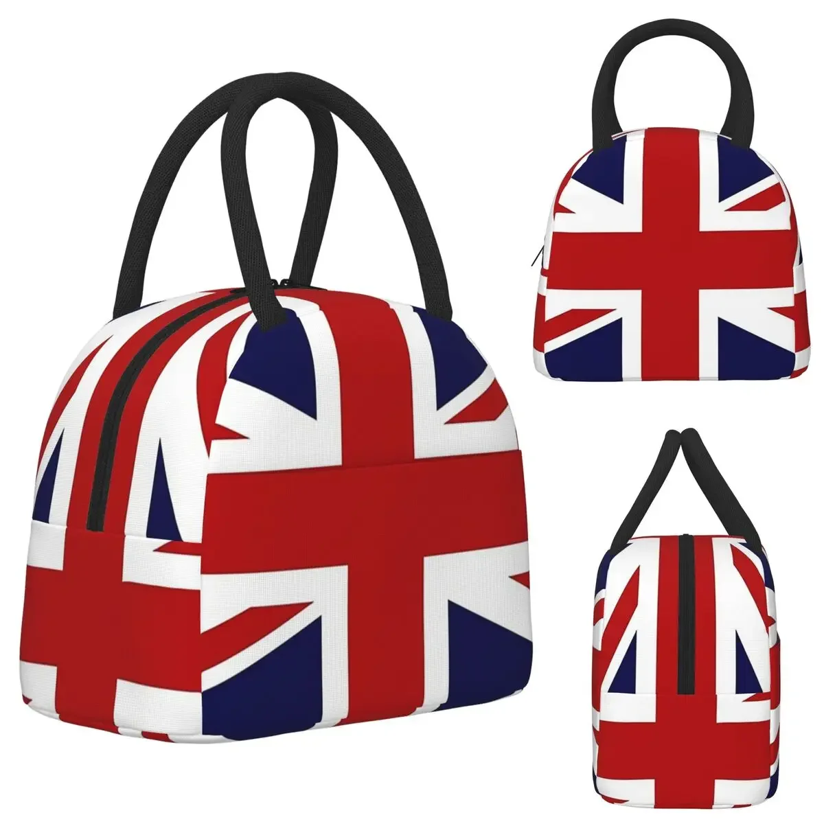 Union Jack Flag Of The UK Insulated Lunch Bag for Women Office Cooler Thermal Food Box Tote Portable Lunch Boxes Container