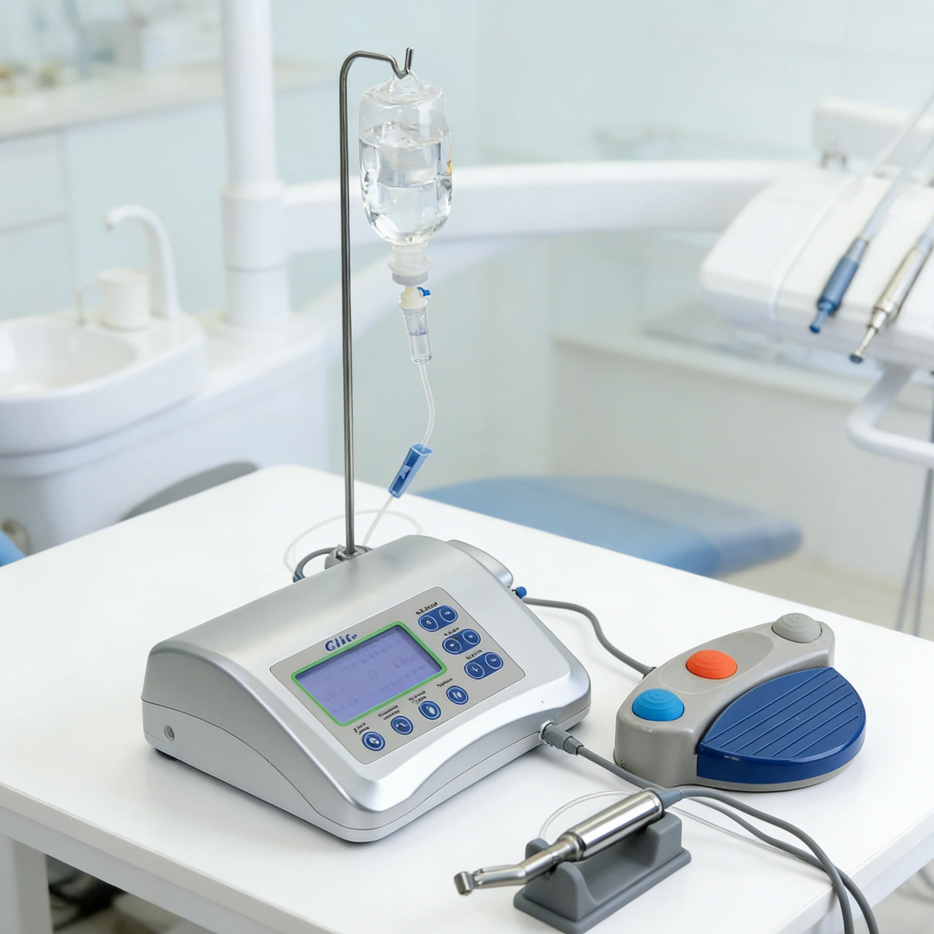 Professional Aobol AI-ZZ2 Dentl Implat Motor with 20:1 Low-Speed Contra Angle Handpiece 210W Electric