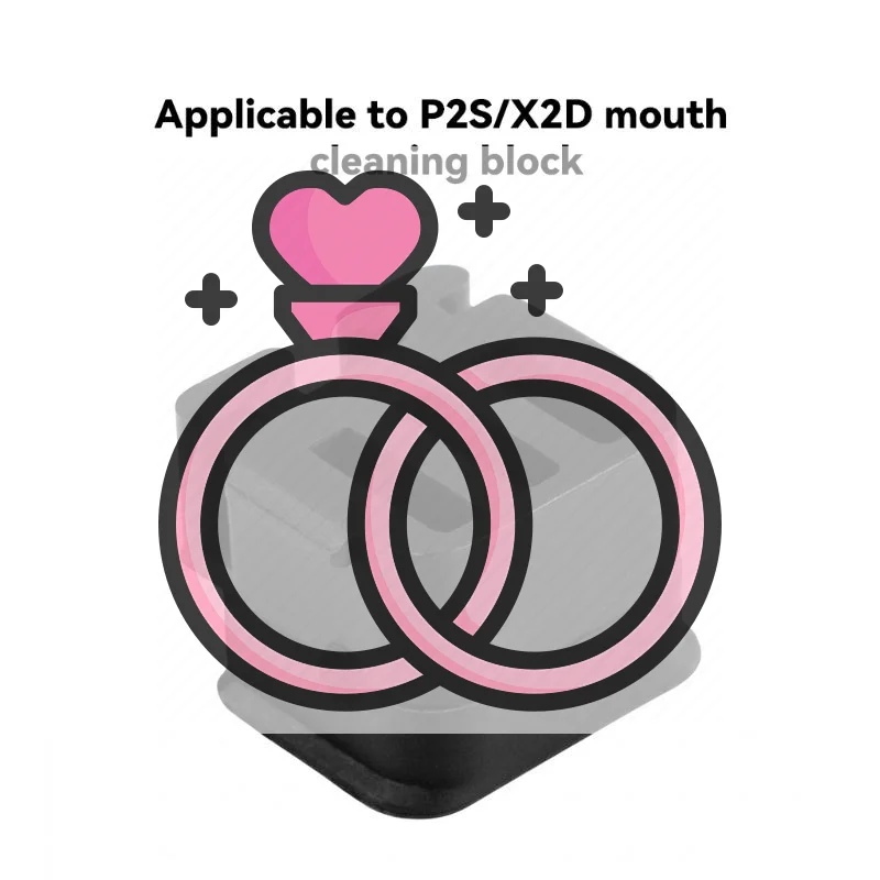 Nozzle Wiper For Bambu Lab P2S/X2D Silicone Brush High Quality Hotend Nozzles Cleanning Tool Cleaner Parts