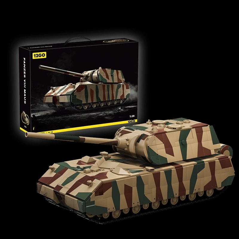 2688-delige Panzer VIII Maus Tank Bouwstenen Stad Sportwagen Model Ornamenten Collectie Steentjes Speelgoed DIY Montage Speelgoed voor Cadeaus