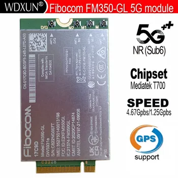 Fibocom-dell Lot FM350-GLノートブック用モジュール,DW5931e-eSIM dw 5931e 5531 5g m.2,4x4