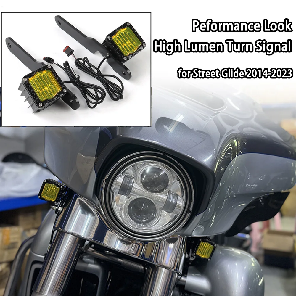 

Motorcycle Accessories Performance Look High Lumen Turn Signal Light Lamp for Harley Street Glide Ultra Limited 2014-2023