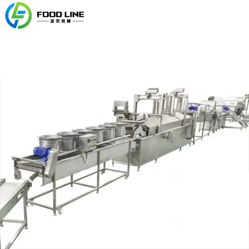 French Fries Production Line Potato Chips Production Line Potato Chips Machine Stainless Steel Automatic Snack Factory OME