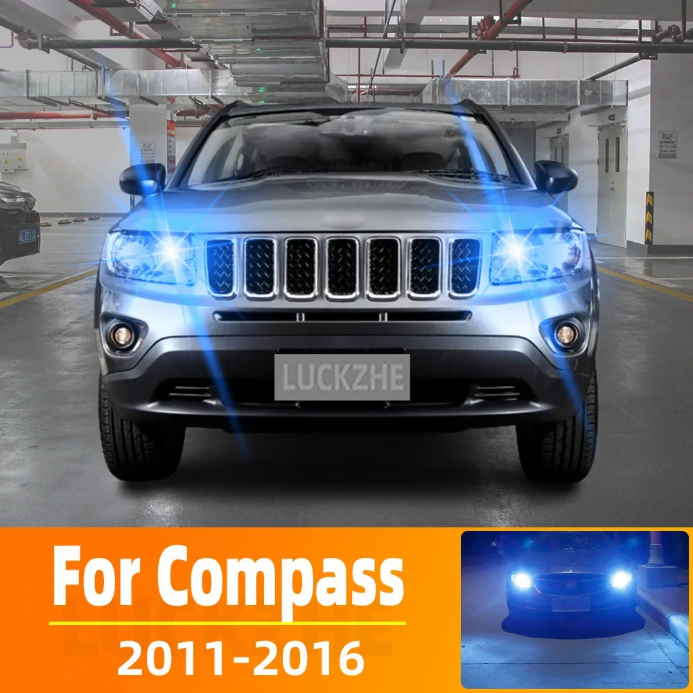 

2pcs LED Daytime Running Light DRL For Jeep Compass MK Accessories 2011 2012 2013 2014 2015 2016