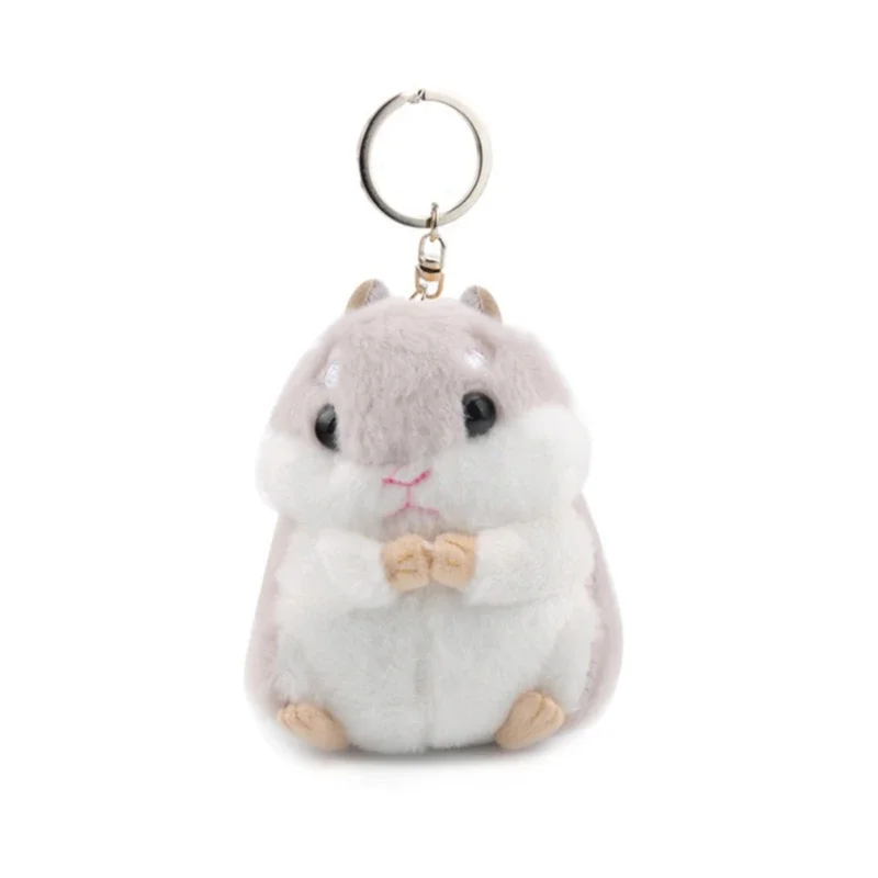 10cm Hamster Doll Keychain Pendant Doll Hamster Cute Backpack Doll Plush Ins Bag Pendant School Bag Pendant Key Chain Plush