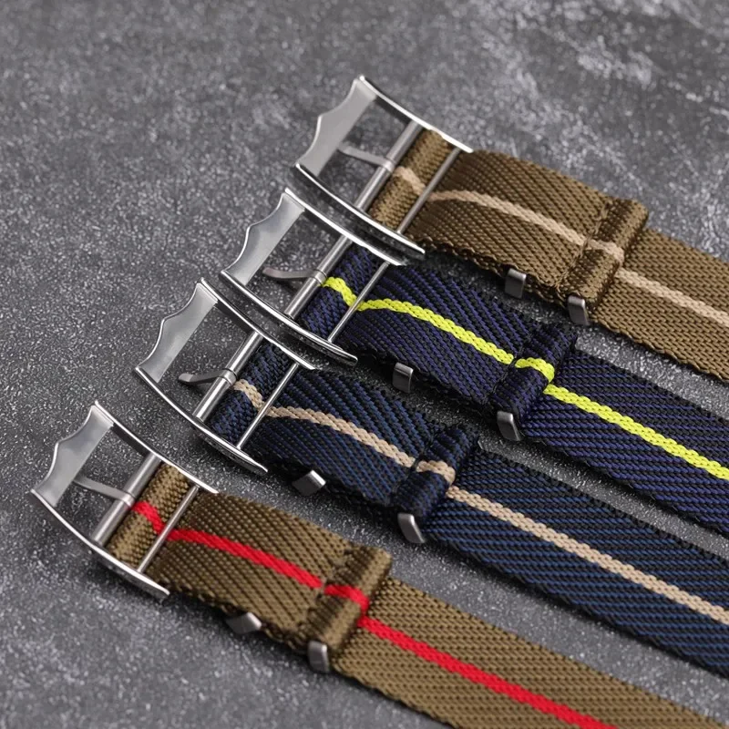 Premium Nylon Watch Band for Rolex for Tudor Army Military Strap for Seiko Fabric Canvas Bracelet Men Sport Wristband 20mm 22mm