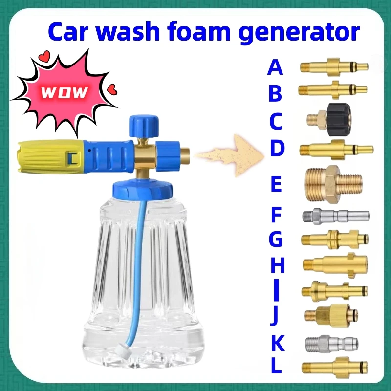 Pistola De Pulverização De Espuma De Floco De Neve De Alta Pressão, Gerador De Espuma De Lavagem De Carro para Karcher, Elitech, Nilfisk, Daewoo, Lavor,Bosch