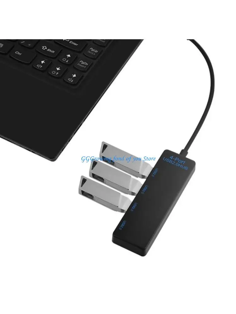 

H9EB USB Hub USB Expander With 4 USB2.0 Port Perfect For Computers 480Mbps Speed