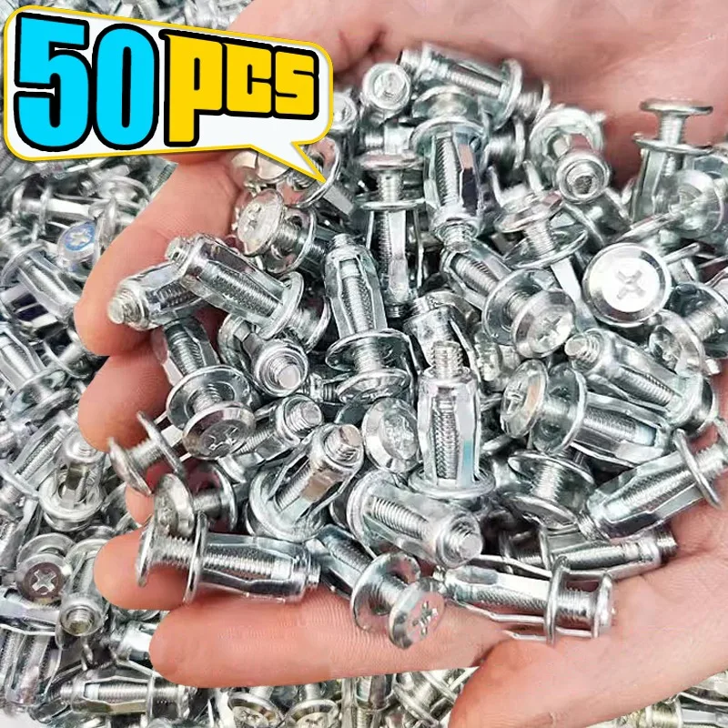 Jack Nuts Screw Petal Screw Anchors Petal Expansion Plugs for Curtain Expansion Clamp Petal Rivet Lock Bolt Board Wall Fasteners