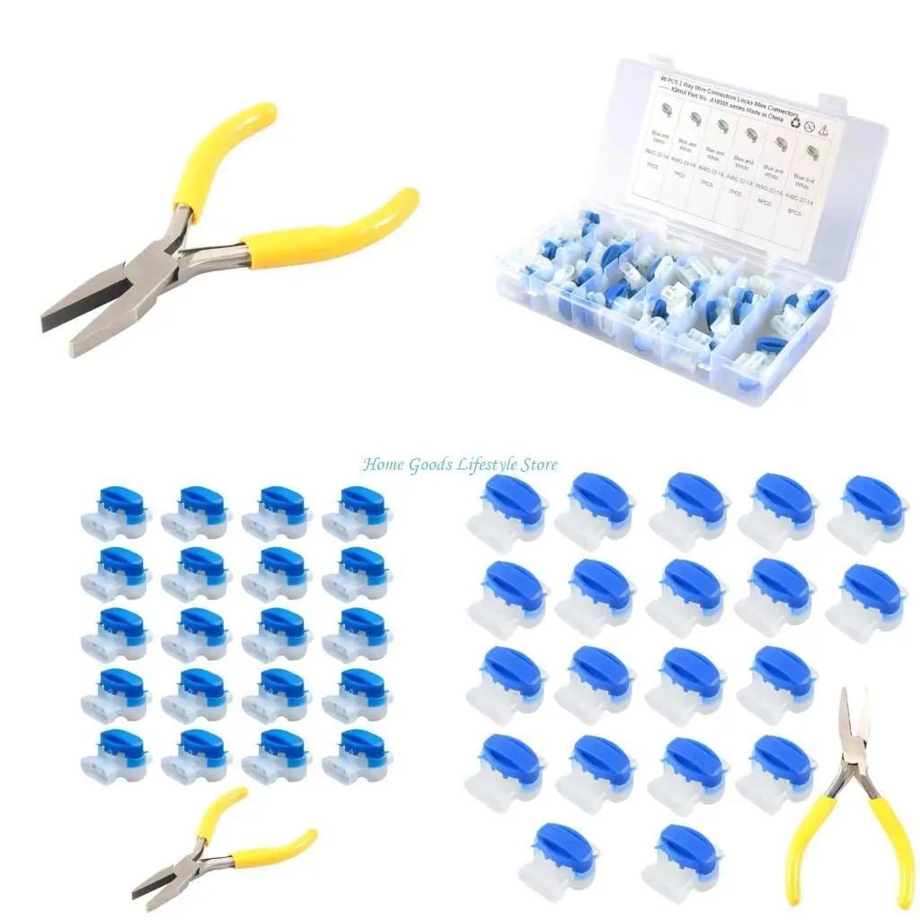 

Соединители проводов E74E Самозачищающиеся соединители с косичками для эффективной установки в домашних и профессиональных