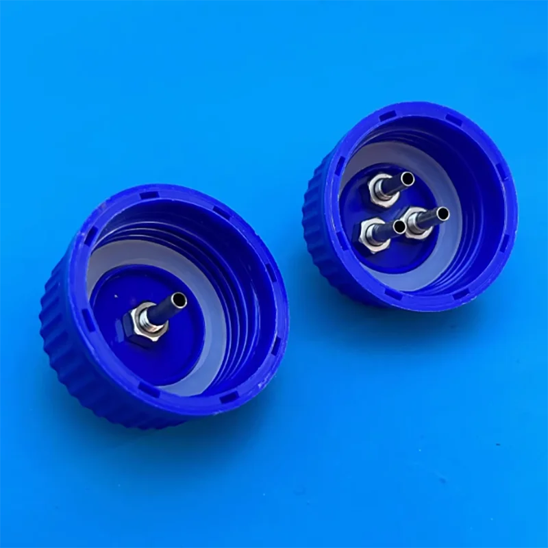 Stainless steel single two-way breathing bottle waste liquid buffering negative pressure suction feed bottle glass vacuum bottle