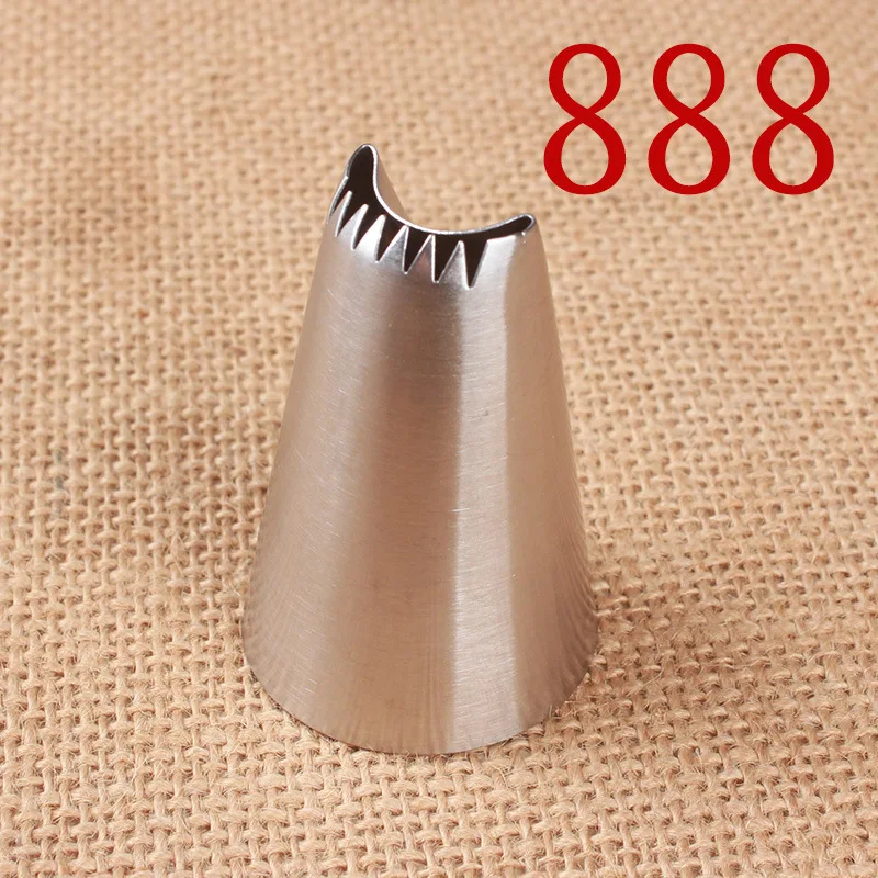 

888# Cream Decorating Mouth 304 Stainless Steel Baking DIY Tool Extra Large