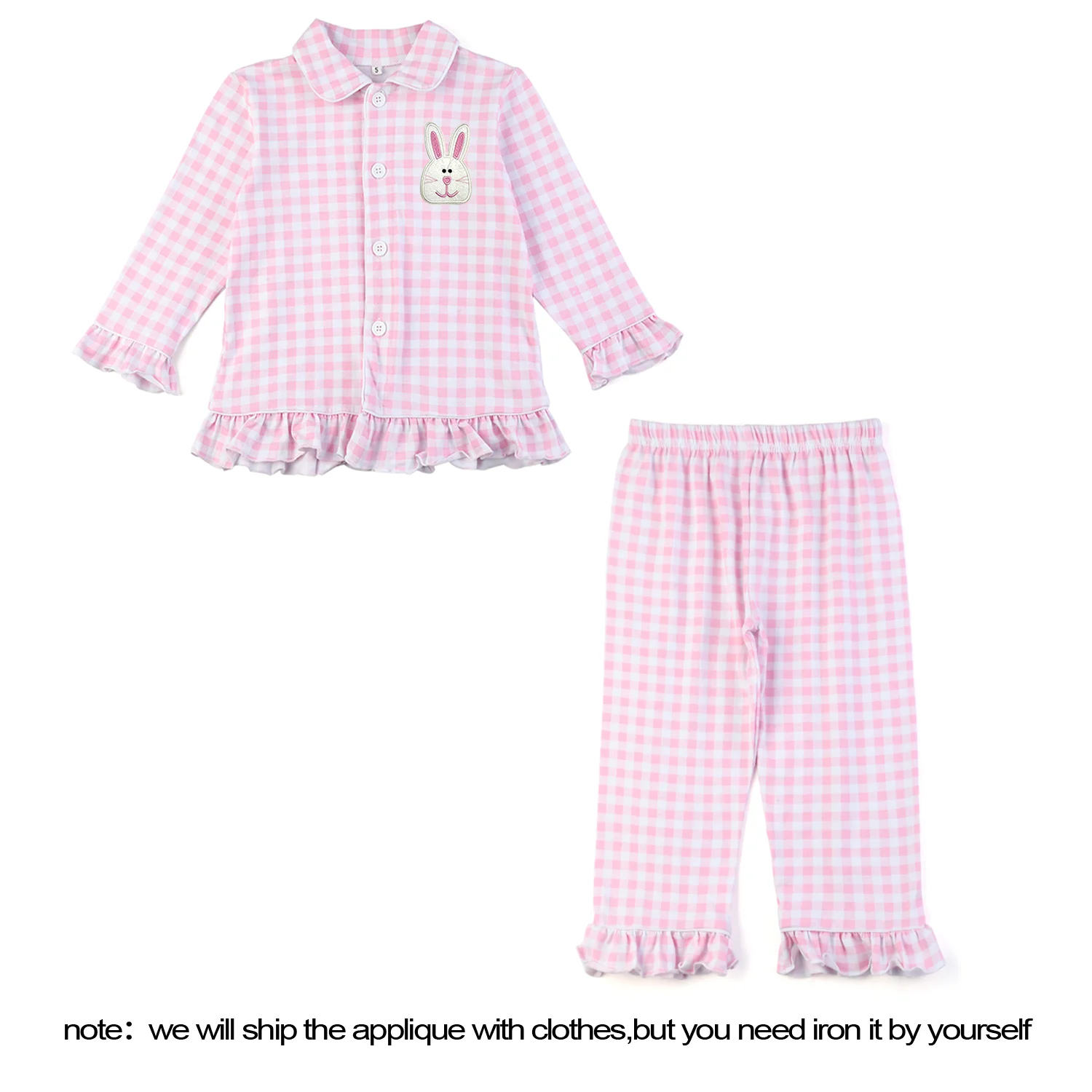 Ruffkids 100% Cotton Easter Plaid Boys Girls Sibling Matching Pjs Baby Clothes Pijama Sleepwear Cute Kids Pajamas Sets