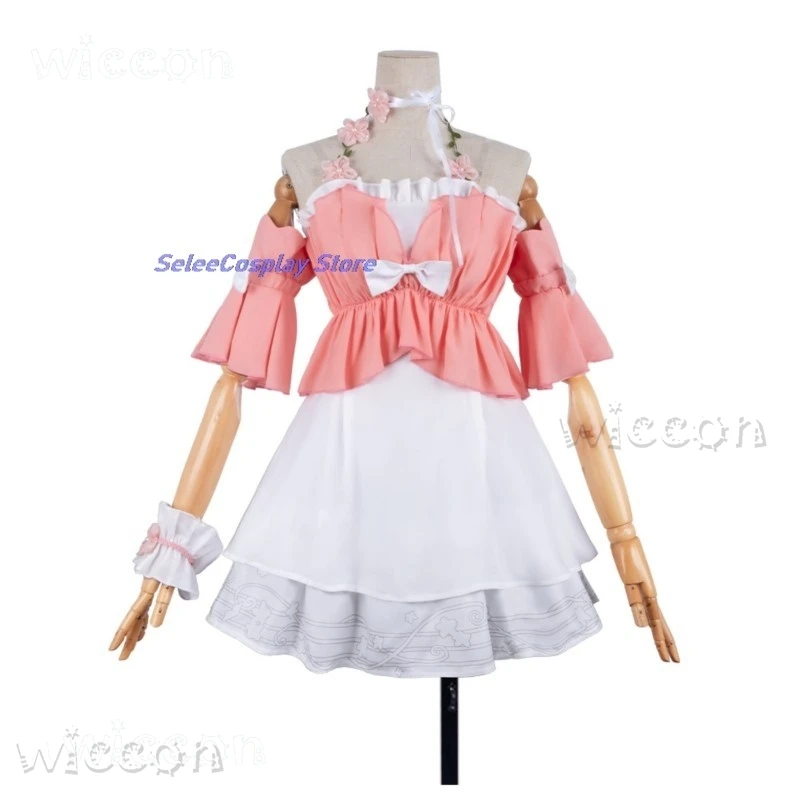 

Halloween Wuthering Waves 1 year Cartethyia Cosplay Pink Outfit Game Clothes Korea Dress Women Anime Cosplay Women