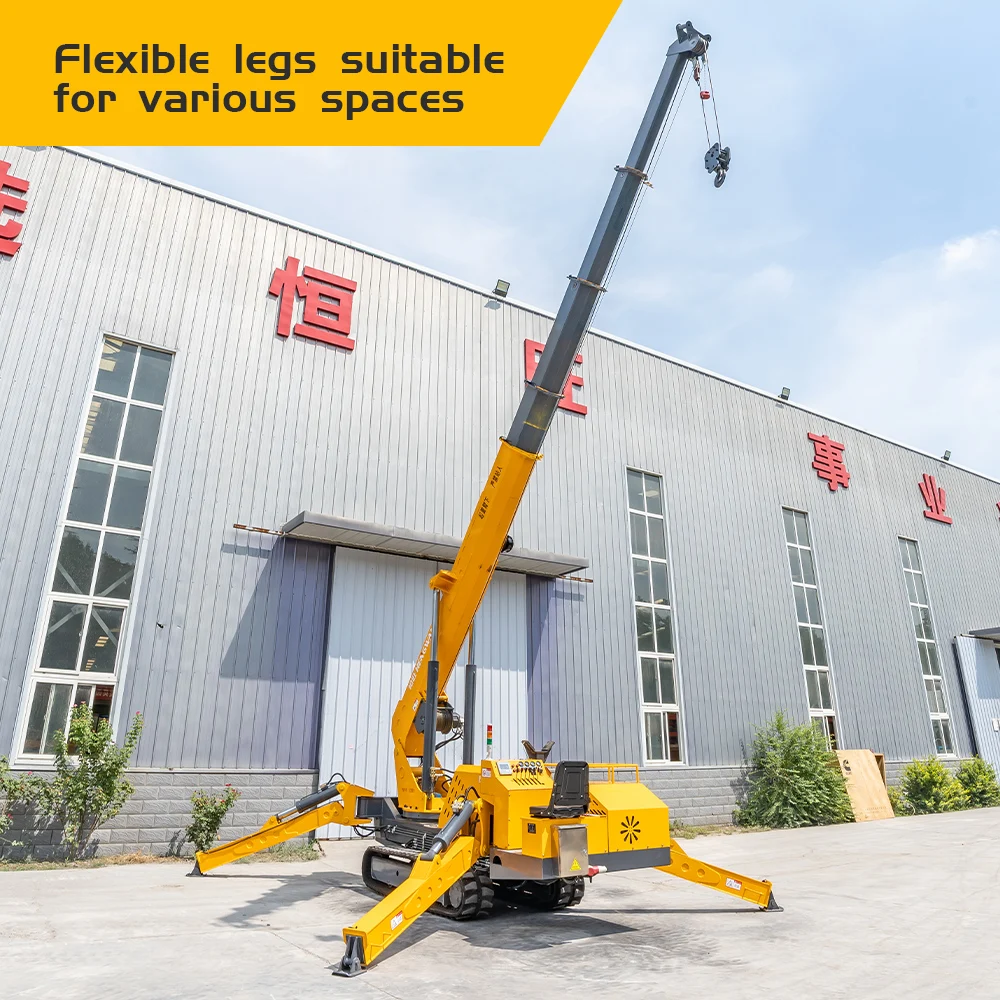 رافعة العنكبوت رافعة صغيرة 5 طن رافعة العنكبوت الطاقة الهيدروليكية محرك الديزل Euro5 معدات الهندسة معدات الرفع حسب الطلب