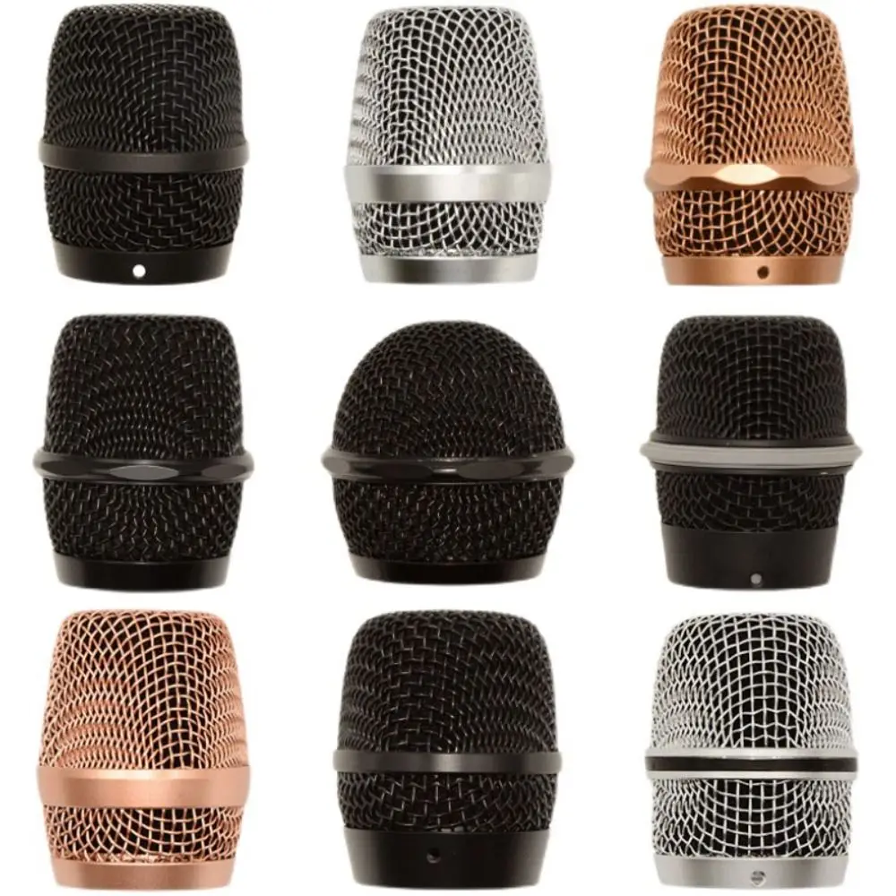 

Windscreen Part Metal Accessory DIY Mic Windscreen Microphone Mesh Head Microphone Grill Head Mic Mesh Cover Replacement Head