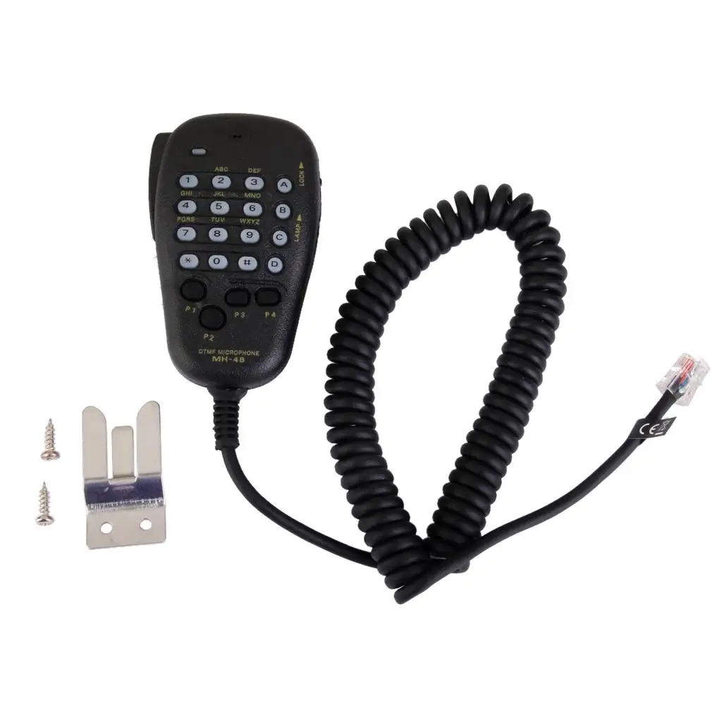 Micrófono MH-48A6J con Cable Resistente y Altavoz Integrado, Equipo de Audio para Radios Móviles Yaesu FT-1807M