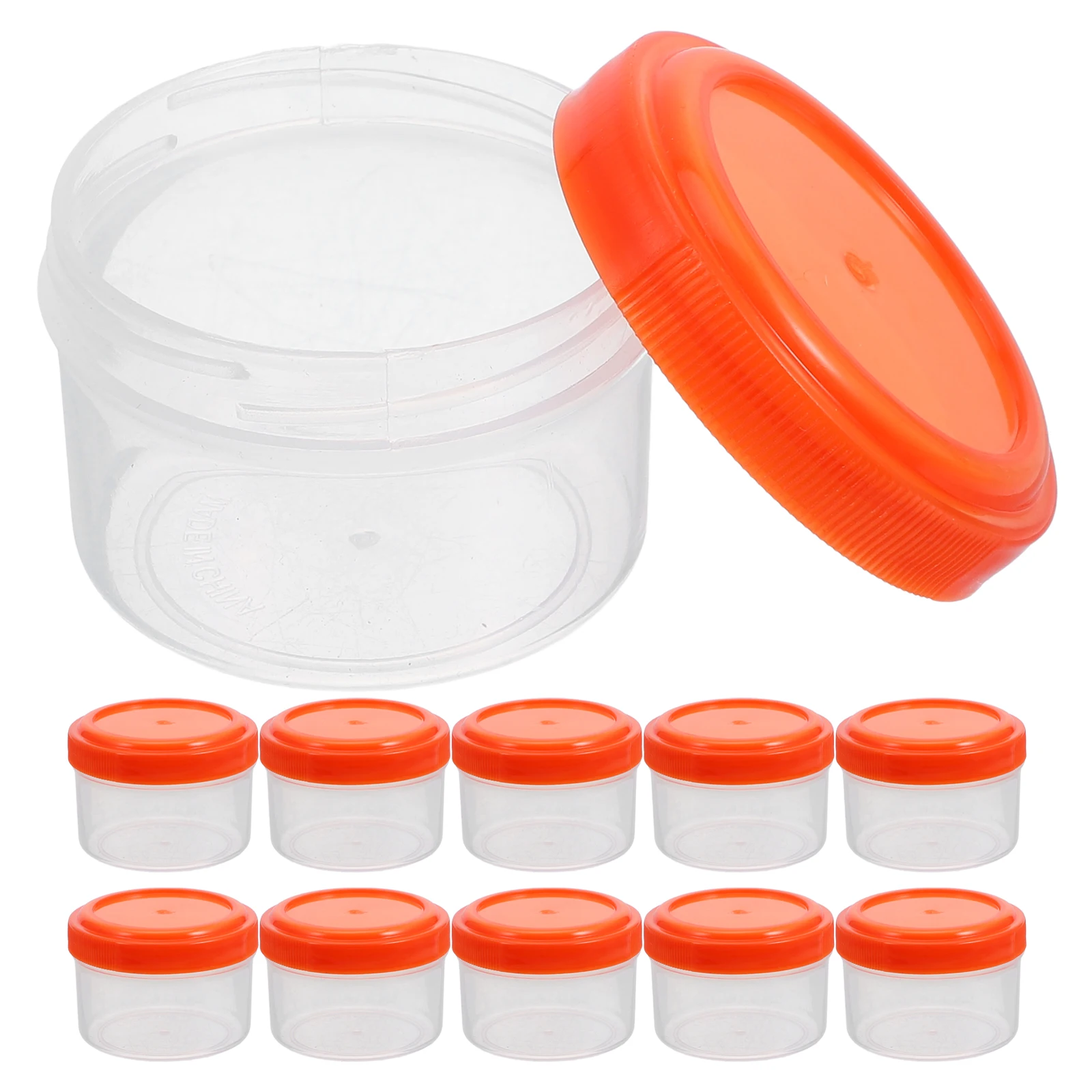 

12pcs Sauce Containers Portable Salad Dressing Bottles Transparent Leakproof Dipping Cups Reusable Small Boxes