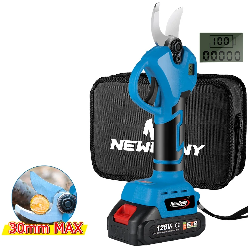 1280W Brushless Electric Pruner Shear Rechargeable Efficient Branches Cutter Landscaping Tool