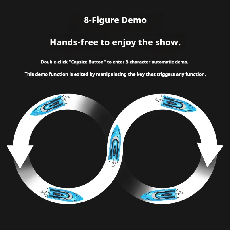 Nuevo barco teledirigido de alta velocidad 2,4g lancha motora teledirigida juguete de agua eléctrico para niños con juguetes modelo de barco ligero