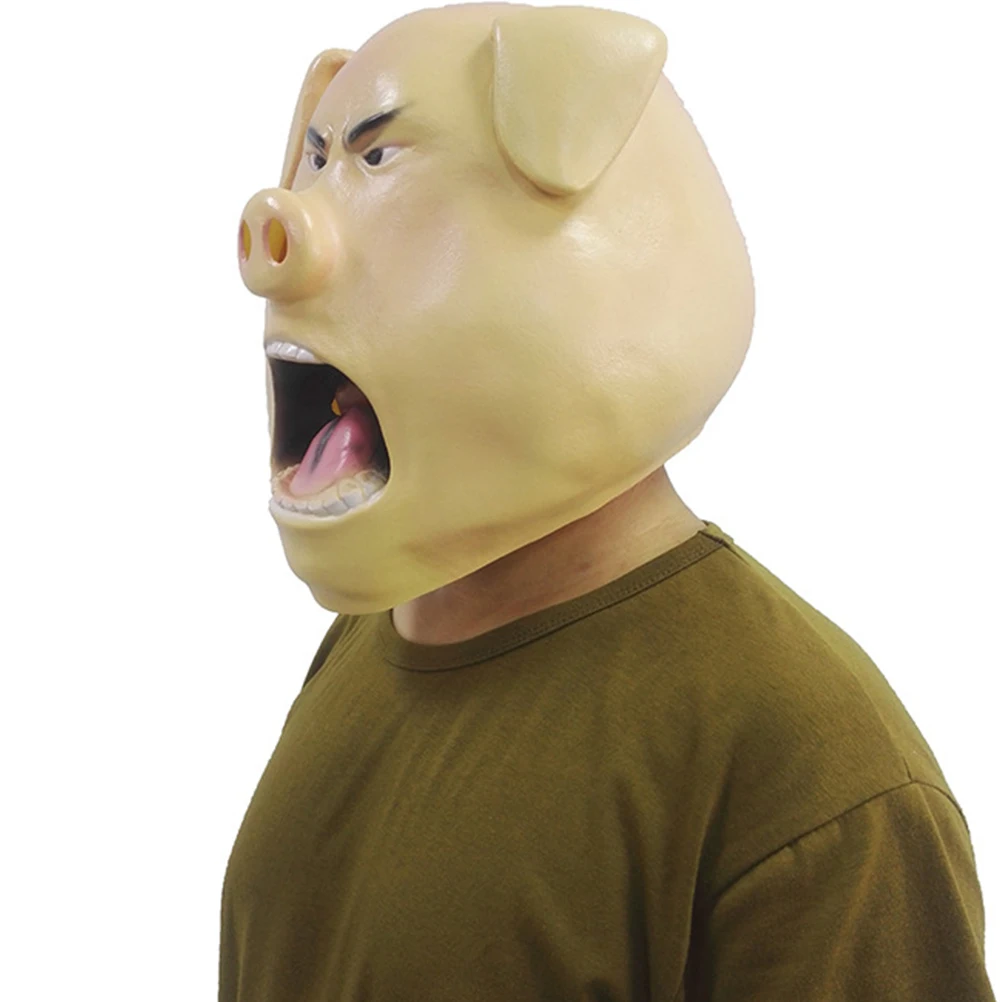 

The Mask Animal Headgear Full Face Horror Pig Scary Performance Props Masquerade