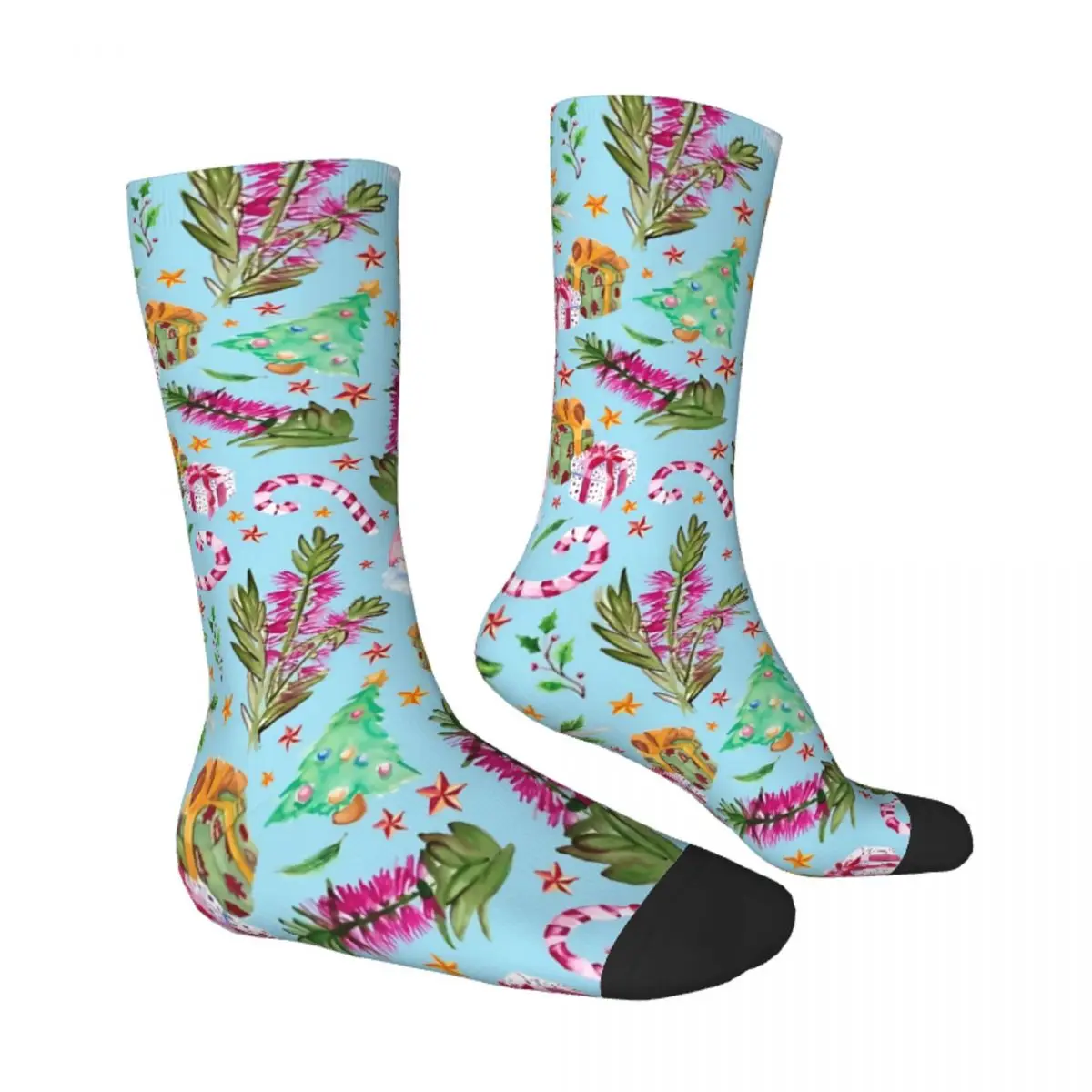 Australian Native Florals Christmas Unisex Bonnet Winter Hip Hop Happy Socks street style Crazy Socks