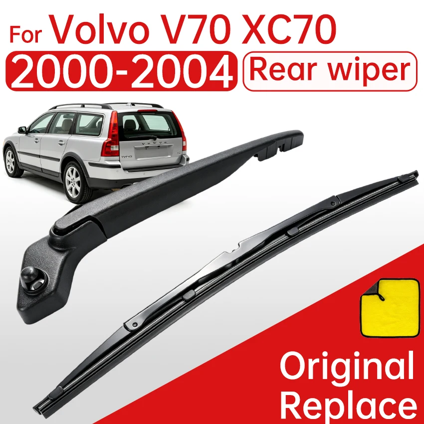 Brazo de Limpiaparabrisas Trasero con Escobilla para Volvo V70 XC70 2000 2001 2002 2003, Limpiador de Ventana Trasera, Accesorios para Auto