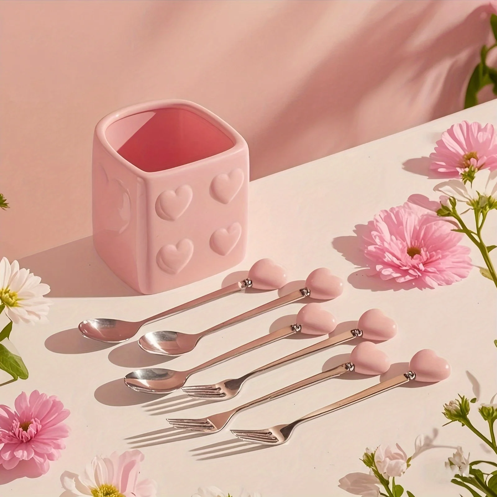 Set of 2/4 Luxury Stainless Steel Forks And Spoons - Stylish Cutlery Ideal for Afternoon Tea Weddings Cafes And a Wonderful Gift