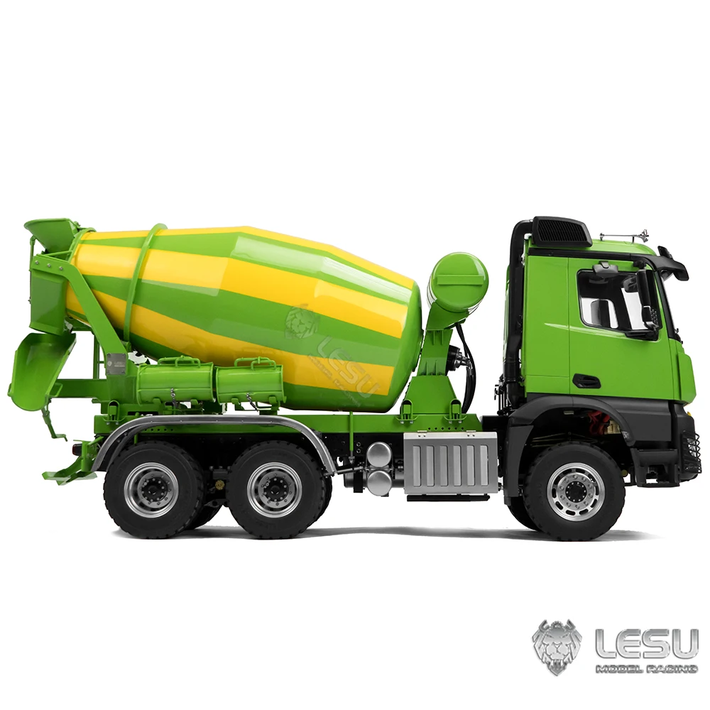 Toys LESU 1/14 6x6 RC Mixer Truck New Color Assembled Radio Control Agitating Lorry 2Speed Model Car Toucan Toys for Boy TH22563