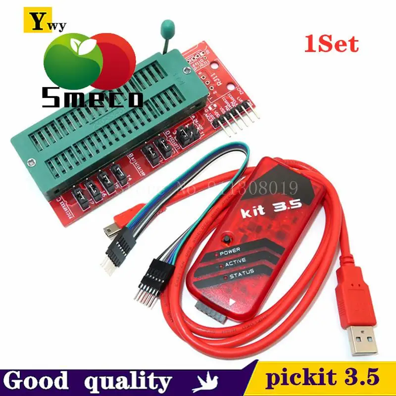 

1set PICKIT3.5 Programmer + PIC ICD2 PICKit 2 PICKIT 3 Programming Adapter Universal Programmer Seat