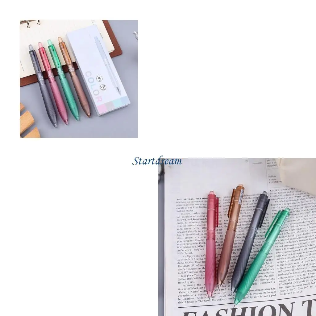 

4PCS Low Noise Retractile Cream Pencils Midnight Observability Feature Fatigue Soft handling Document Signing K92C