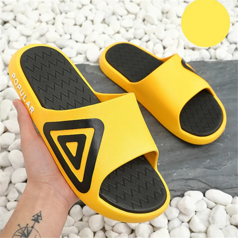 Men Slippers EVA Non-slip Outdoor Beach Flip Flops Summer Casual Shoes Man Women Slides Red Sandal Calzado Mujer