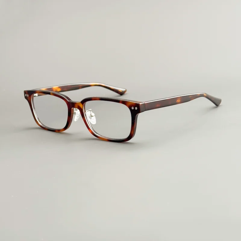 

Низкопрофильные оправы для очков из ацетатного волокна в стиле ретро для мужчин и женщин с носовыми подушечками, квадратные оптические оправы для очков по рецепту g