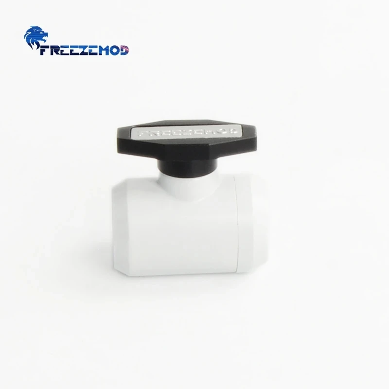 FREEZEMOD White Water Tap Drain Valve Faucet Dual G1/4 Thread Stopper Liquid Stop Fitting PC MOD Watercooling Parts FM-YGNSB/SS