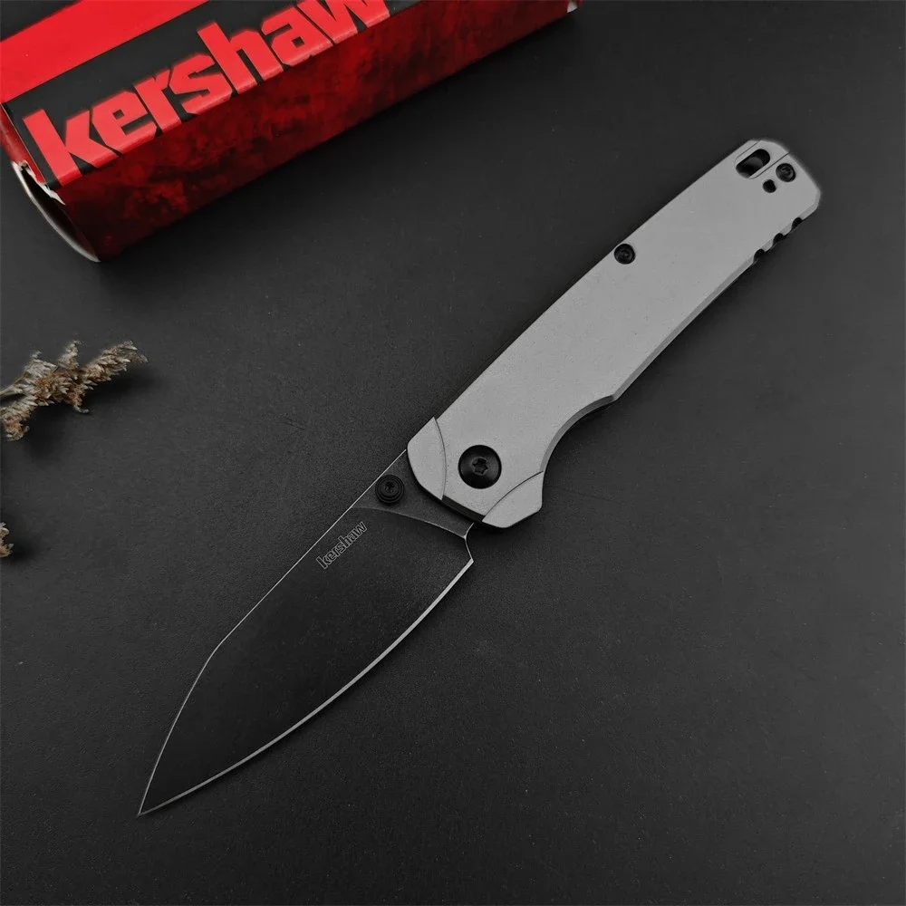 NEW Hot Selling KS 6105 Folding Pocket Knife D2 Blade Aluminum Handle Outdoor Camping Hiking Tool Survival Hunting Knife