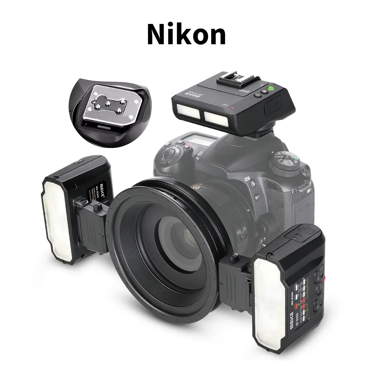 Meike MK-MT24 Macro Twin Lite Speedlight Flash for Canon /Sony/Nikon Cameras