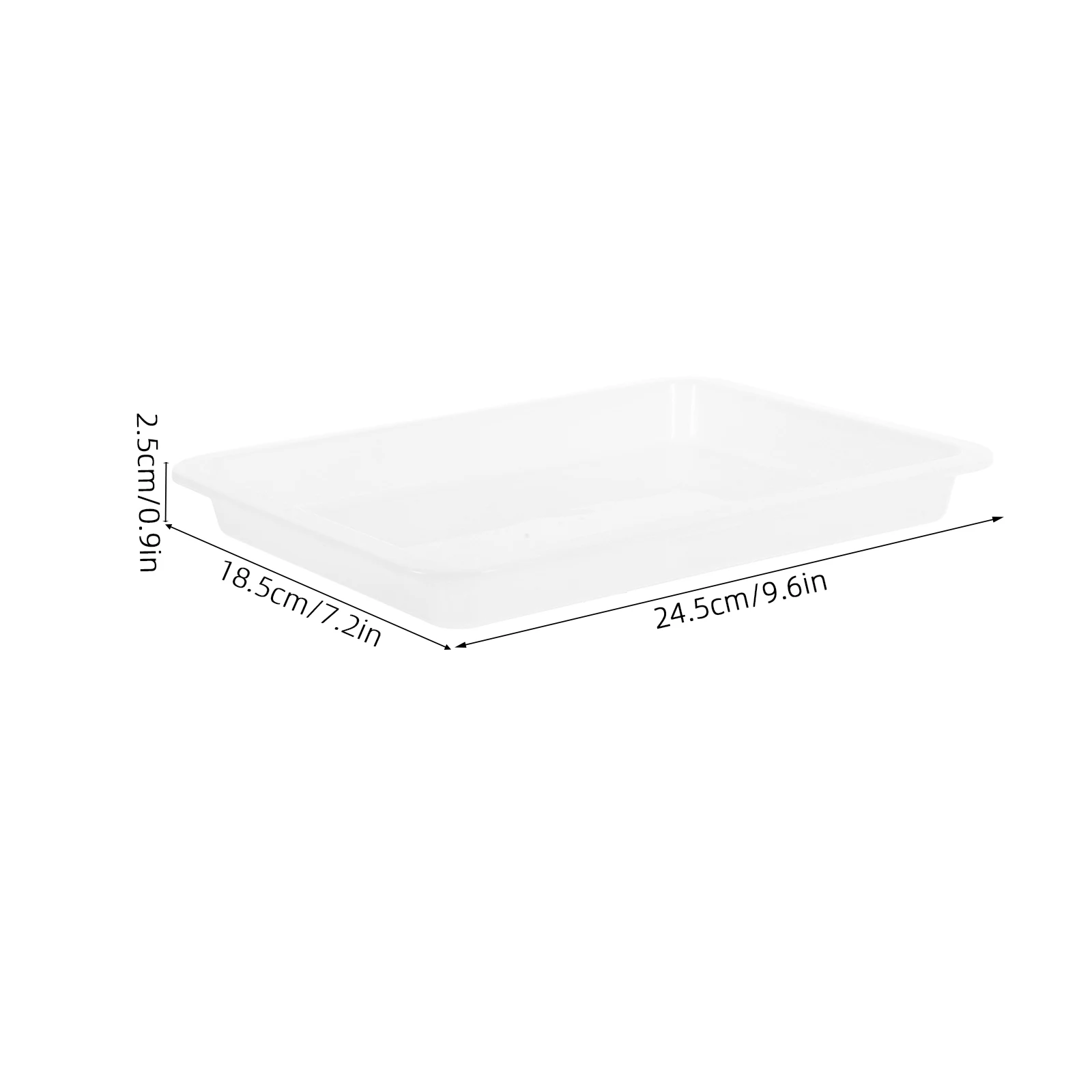 6pcs Laboratory Trays Leakproof Plastic Containment Tray For Science Experiments Teaching Labs Research Storage Sorting