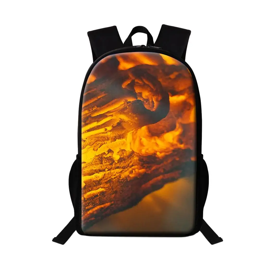 Mochilas escolares de 16 pulgadas para estudiantes de primaria, mochila con diseño de Cool Fire Blaze, morral diario para hombre, mochila multifuncional para niños