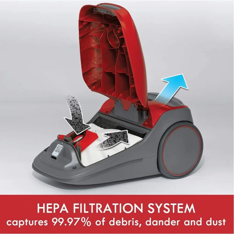 Kemore 8141414 Инструменты для чистки канистр в мешках, серия 400 + телескопическая палочка, красный