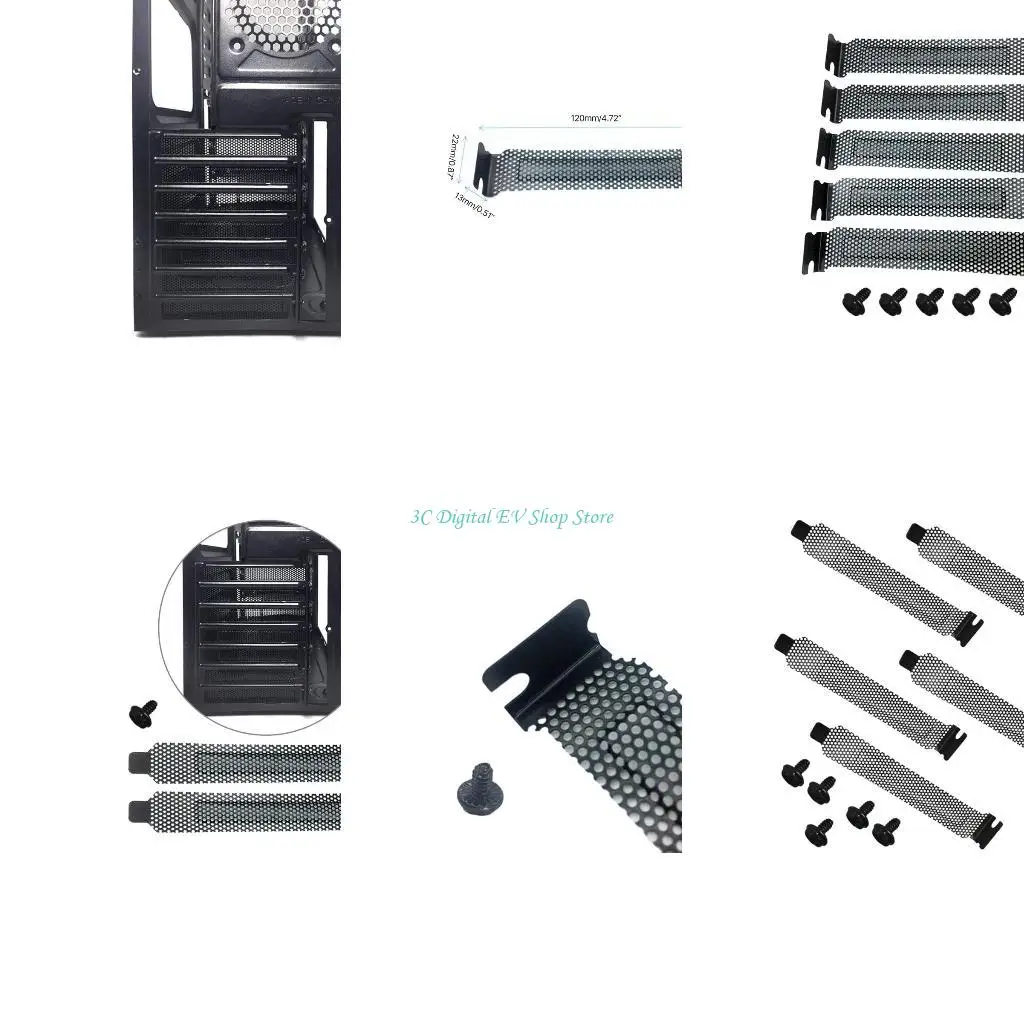 

E74D 5PCS PCI PCI Cover Cover Dust Filter Filter Crants расширение пустой пластин