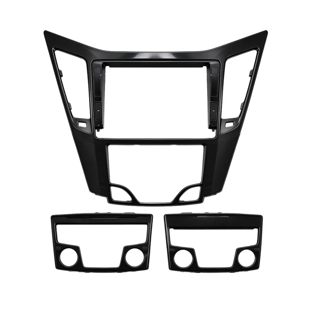 For 2010 Hyundai Sonata YF 9 Inch Low High-End UV Black Car Radio Fascia Dashboard Trim Installation Frame